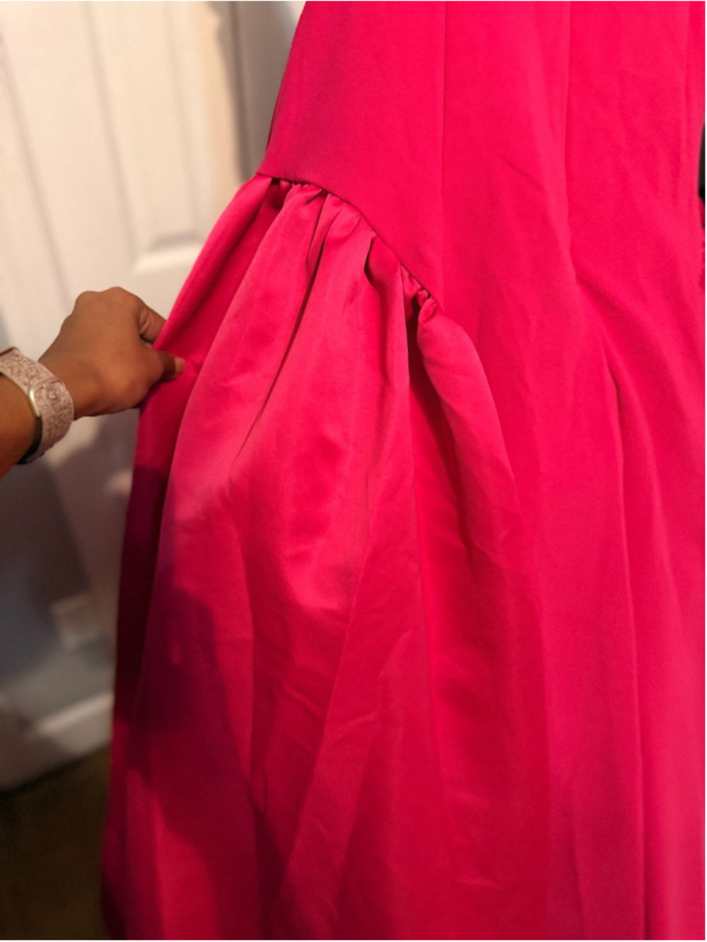 Women's Ieena for Mac Duggal Strapless Gown, Size 4, Pink - Picture 8 of 11
